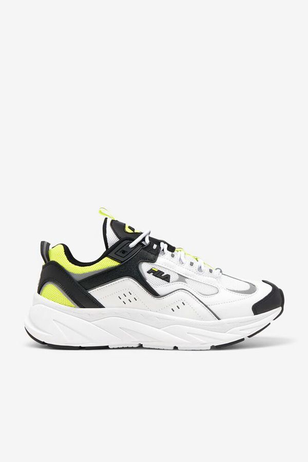 Zapatillas Fila Hombre Blancas / Negras / Amarillo - Trigate Plus - España 761982GFE